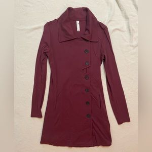 Indigenous burgundy button light jacket